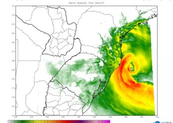 Ciclone extratropical causa chuva persistente e ventos fortes até sexta-feira (16)