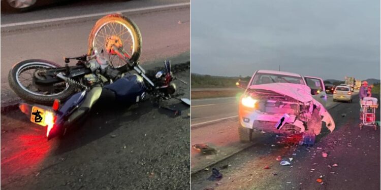 [Vídeo] Motociclista morre em acidente na BR-280, em Guaramirim