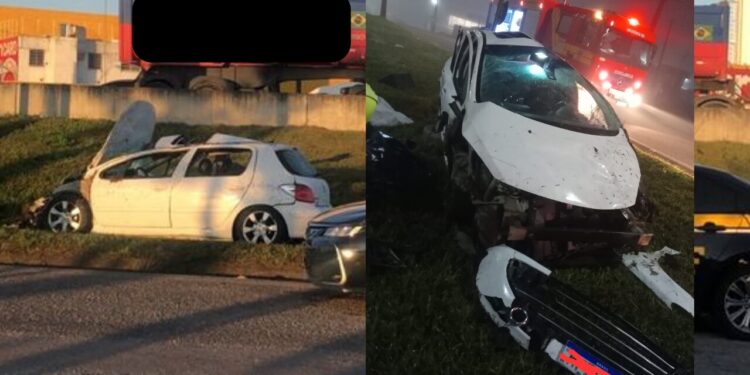 Jovem morre após acidente na BR-101, em Barra Velha