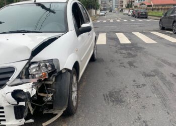 [Fotos] Idoso é encaminhado ao hospital após acidente em Jaraguá do Sul