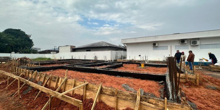Prefeitura de Guaramirim avança com obras de ampliação da ESF Corticeira