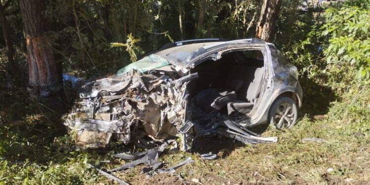 Motorista fica gravemente ferido após acidente na BR-470, em Rio do Sul