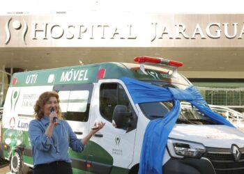 Empresa Lunelli faz doação de ambulância para auxiliar no suporte avançado do Hospital Jaraguá