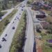 Construção de viaduto altera trânsito da BR-280 em Guaramirim