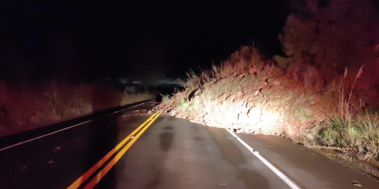 Confira a situação das rodovias estaduais afetadas pela chuva
