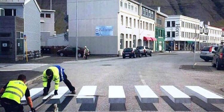 Vereador sugere implantação de faixas de pedestres 3D em Jaraguá do Sul