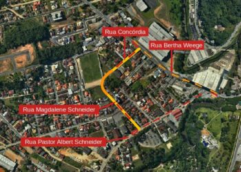 Aberto edital para implantação de rotatória de quadra em Jaraguá do Sul