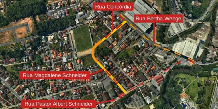 Aberto edital para implantação de rotatória de quadra em Jaraguá do Sul