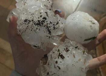 Granizo do tamanho de ovos atinge cidades do Oeste de SC