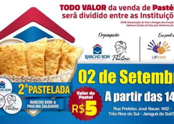 Rancho Bom promove 2ª Pastelada em prol da APAE de Schroeder e Up Down de Jaraguá