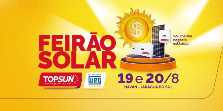 Topsun realiza Feirão Solar neste fim de semana em Jaraguá do Sul