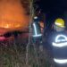 Casa abandonada pega fogo em Schroeder