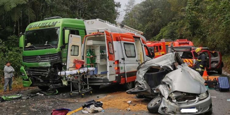 Homem morre em grave acidente em SC