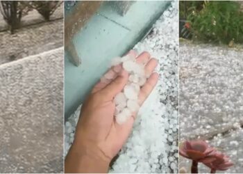 Tempestade de granizo é registrada na Grande Florianópolis