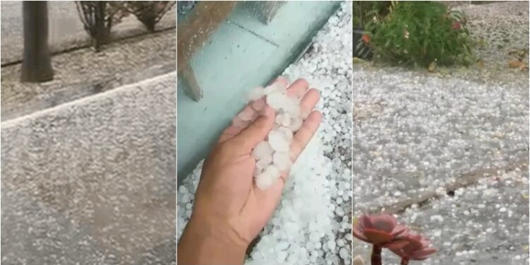 Tempestade de granizo é registrada na Grande Florianópolis