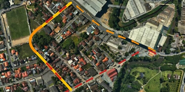 Conhecida empresa que fará a rotatória de quadra da Malwee, em Jaraguá