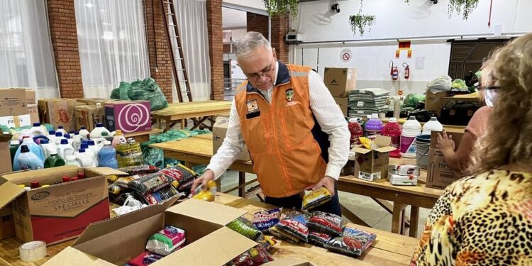 Jaraguá do Sul arrecada 12 toneladas de produtos para vítimas das enchentes no RS