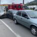 [Fotos e vídeo] Mulher fica ferida após colisão entre quatro carros no Czerniewicz, em Jaraguá do Sul