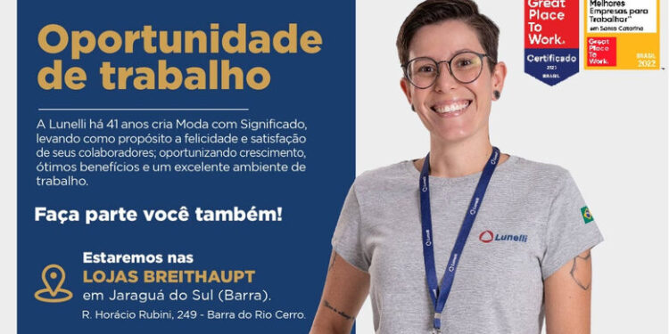 Empresa Lunelli promove ação de recrutamento em Jaraguá do Sul