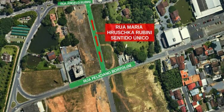 Rua Maria Rubini, em Jaraguá, será mão única a partir de quarta-feira (04)