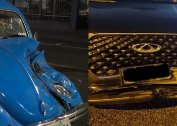 Carros colidem no bairro Czerniewicz, em Jaraguá do Sul