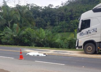 Motociclista morre após acidente na BR-280, em Jaraguá do Sul