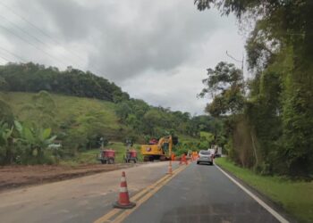 Obras de recuperação na BR-280 entre Jaraguá do Sul e Corupá alteram fluxo de trânsito
