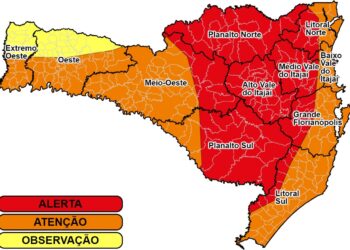 Defesa Civil de SC alerta para risco de deslizamentos na região de Jaraguá do Sul