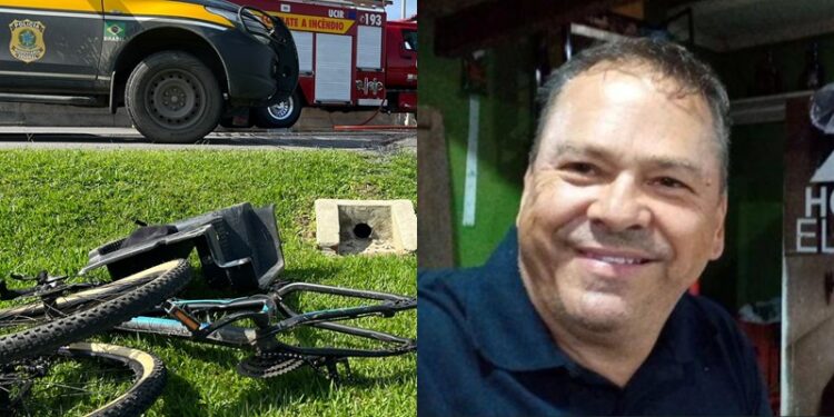Identificado o ciclista que morreu em acidente na BR-280, em Guaramirim