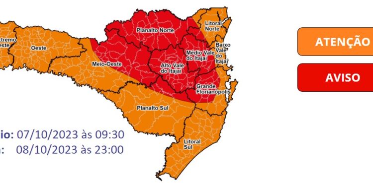 Defesa Civil mantém alerta para temporais entre este sábado e domingo