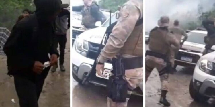 [Vídeo] Polícia e indígenas entram em confronto na barragem de José Boiteux