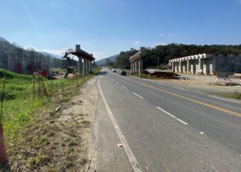 DNIT alerta para alteração de tráfego na Rodovia do Arroz, em Guaramirim