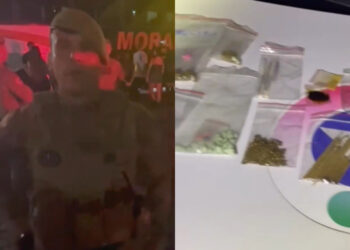 [Vídeo] Ônibus que seguia para festa Rave é parado e droga é encontrada em Jaraguá do Sul