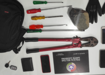 Polícia intercepta trio que planejava furto em Jaraguá do Sul