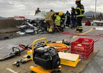 Grave acidente na BR-280, em Guaramirim, deixa ao menos sete feridos
