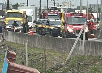 Ciclista fica gravemente ferido após colisão com carro na BR-280, em Guaramirim