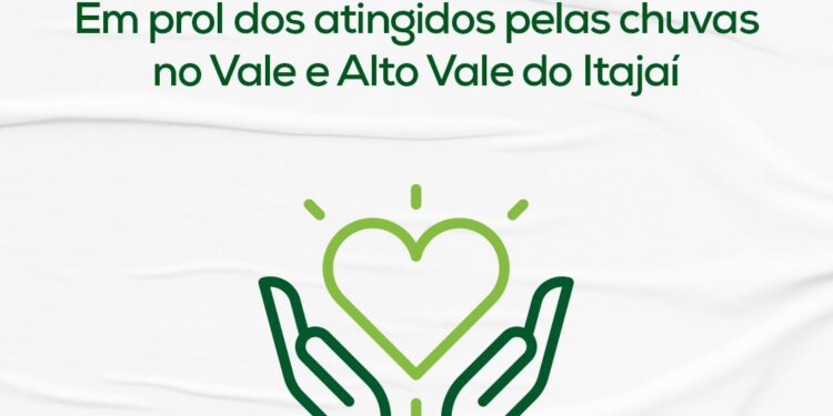 Jaraguá do Sul lança campanha para ajudar vítimas das chuvas em Santa Catarina