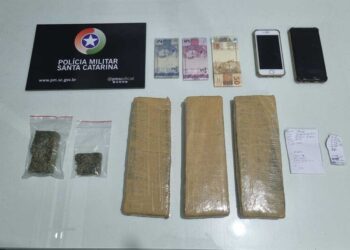 Duas mulheres são presas com quase 2 kg de maconha em Jaraguá do Sul