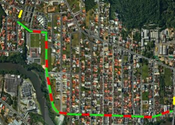 Começa implantação da segunda etapa do binário do Amizade, em Jaraguá do Sul