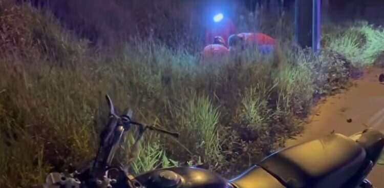 Motociclista fica ferido após acidente em Jaraguá do Sul