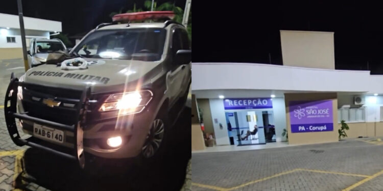 [Vídeo] Traficante tenta fugir da PM, cai de moto, cai de barranco, fica machucado e é preso em Corupá