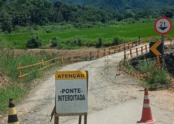 Ponte provisória entre Schroeder e Jaraguá do Sul será interditada nesta quinta (18)