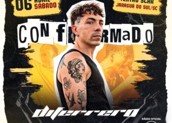 A Voz do NX Zero, Di Ferrero estará em Jaraguá do Sul