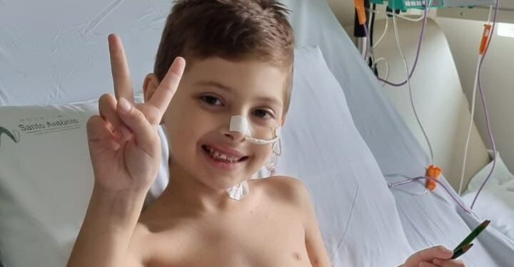 Menino de Jaraguá do Sul é diagnosticado com leucemia LMA e precisa de ajuda