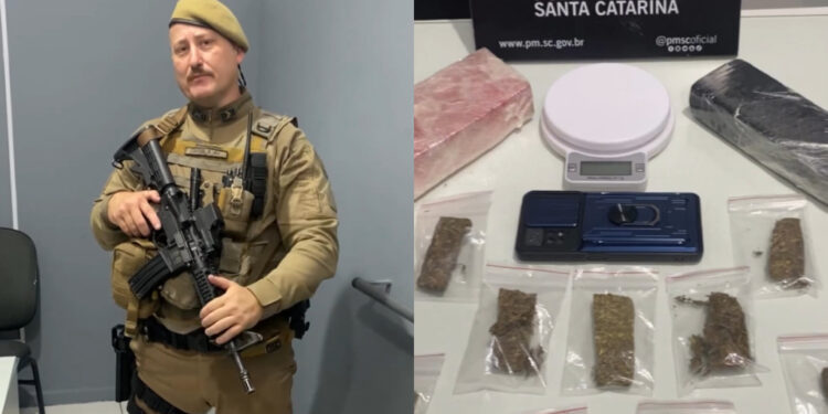 [Vídeo] Traficante tenta correr, mas é preso pela PM em Jaraguá do Sul