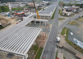 Viaduto do Guamiranga, em Guaramirim, tem previsão de entrega para o primeiro semestre de 2024