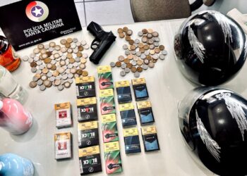 [Vídeo] Após buscas, PM prende assaltantes em Guaramirim