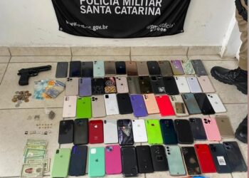 Quadrilha que furtava celulares no Carnaval de SC é presa com 61 aparelhos