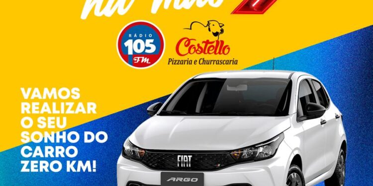 Rádio 105 FM lança promoção “Carro Novo na Mão”