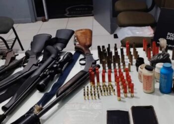 Foragido da Justiça é preso com armas e munições em Jaraguá do Sul